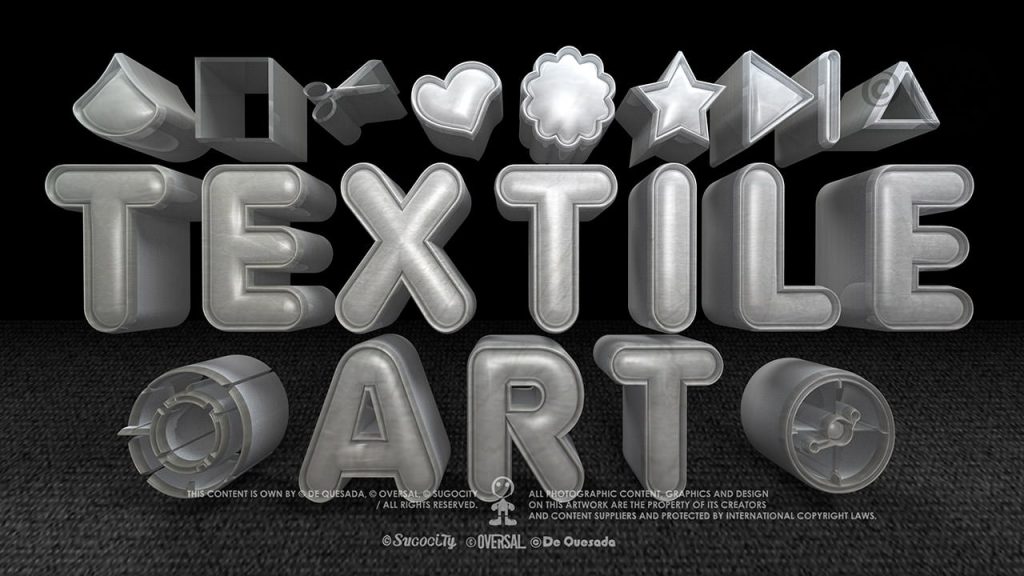 Black and white 3d illustration.